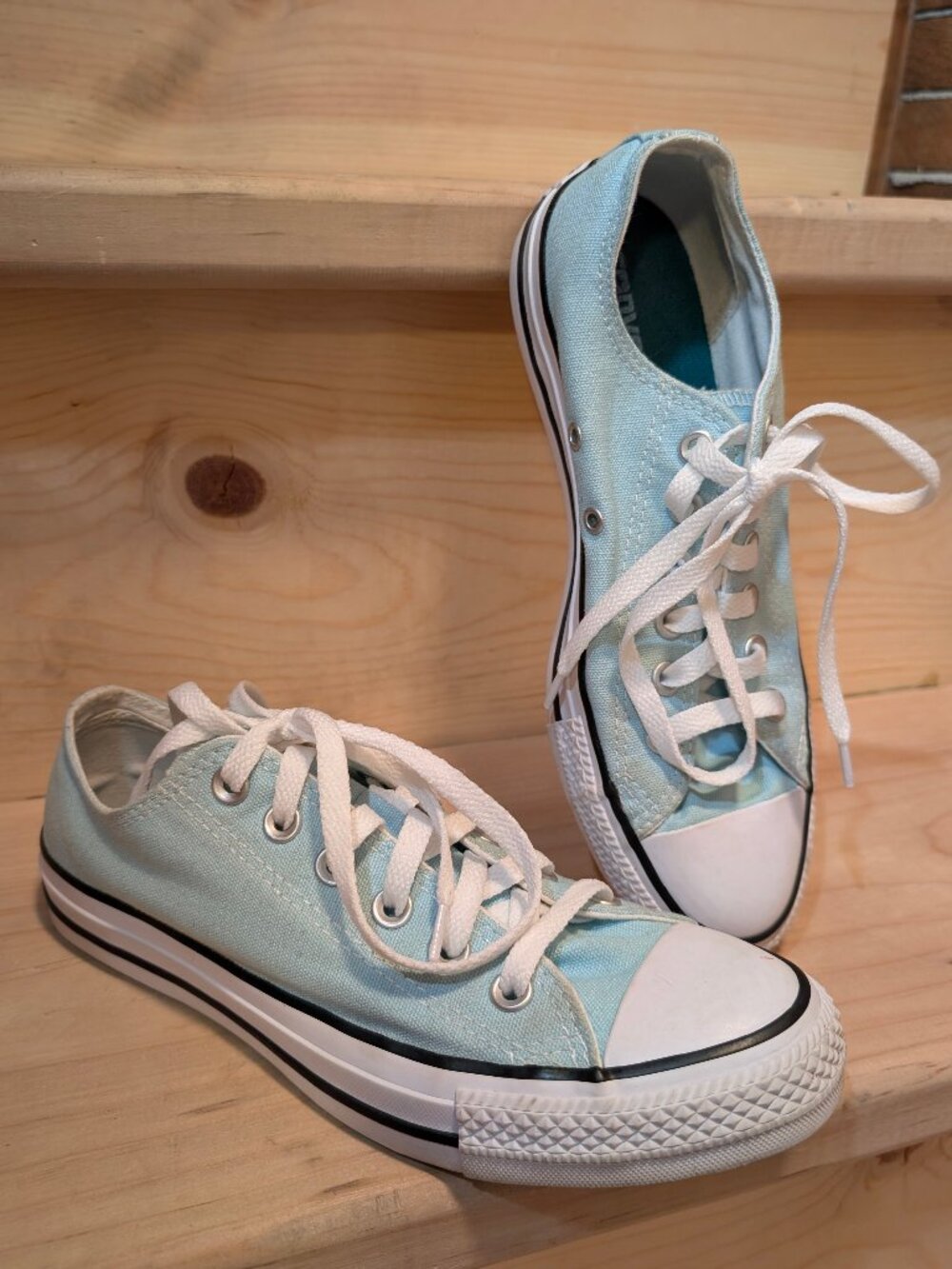 Converse Chuck Taylor All Star Double Tongue Ox Low Top Womens 8 Canvas Sneakers